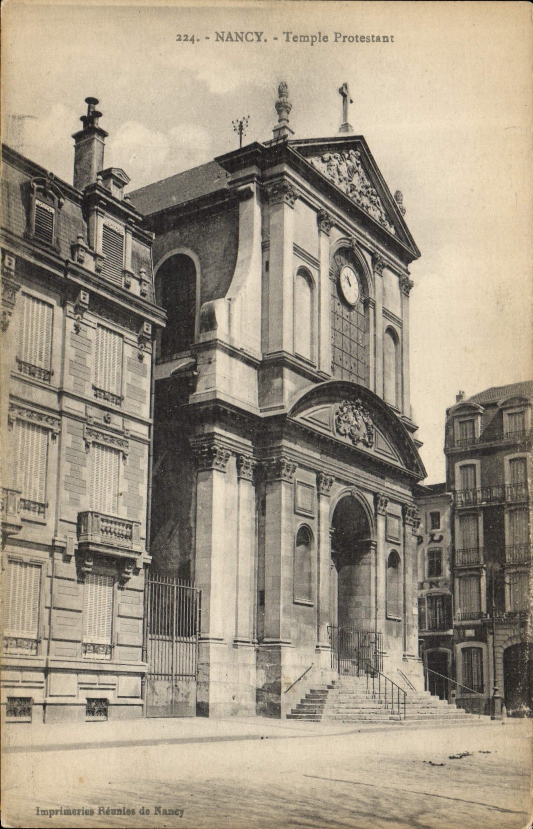 CPA Temple protestant Nancy