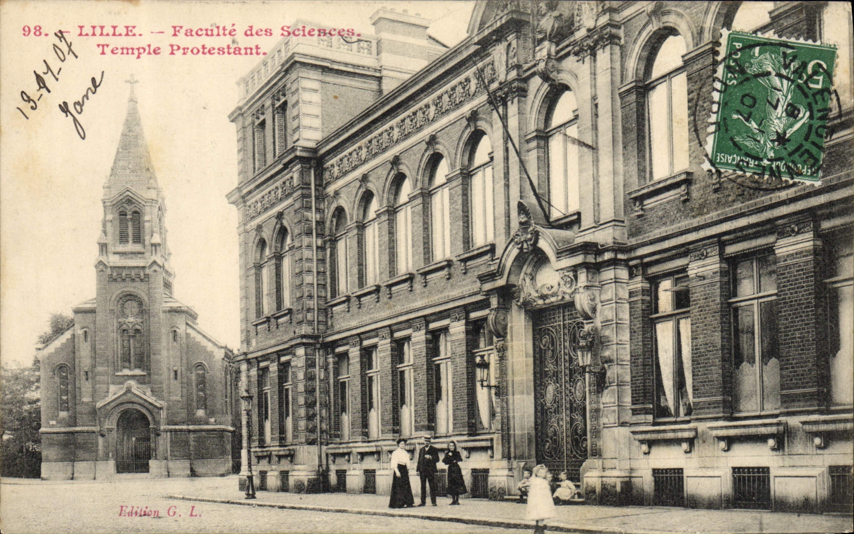 CPA Lille Faculte des Sciences et Temple protestant 
