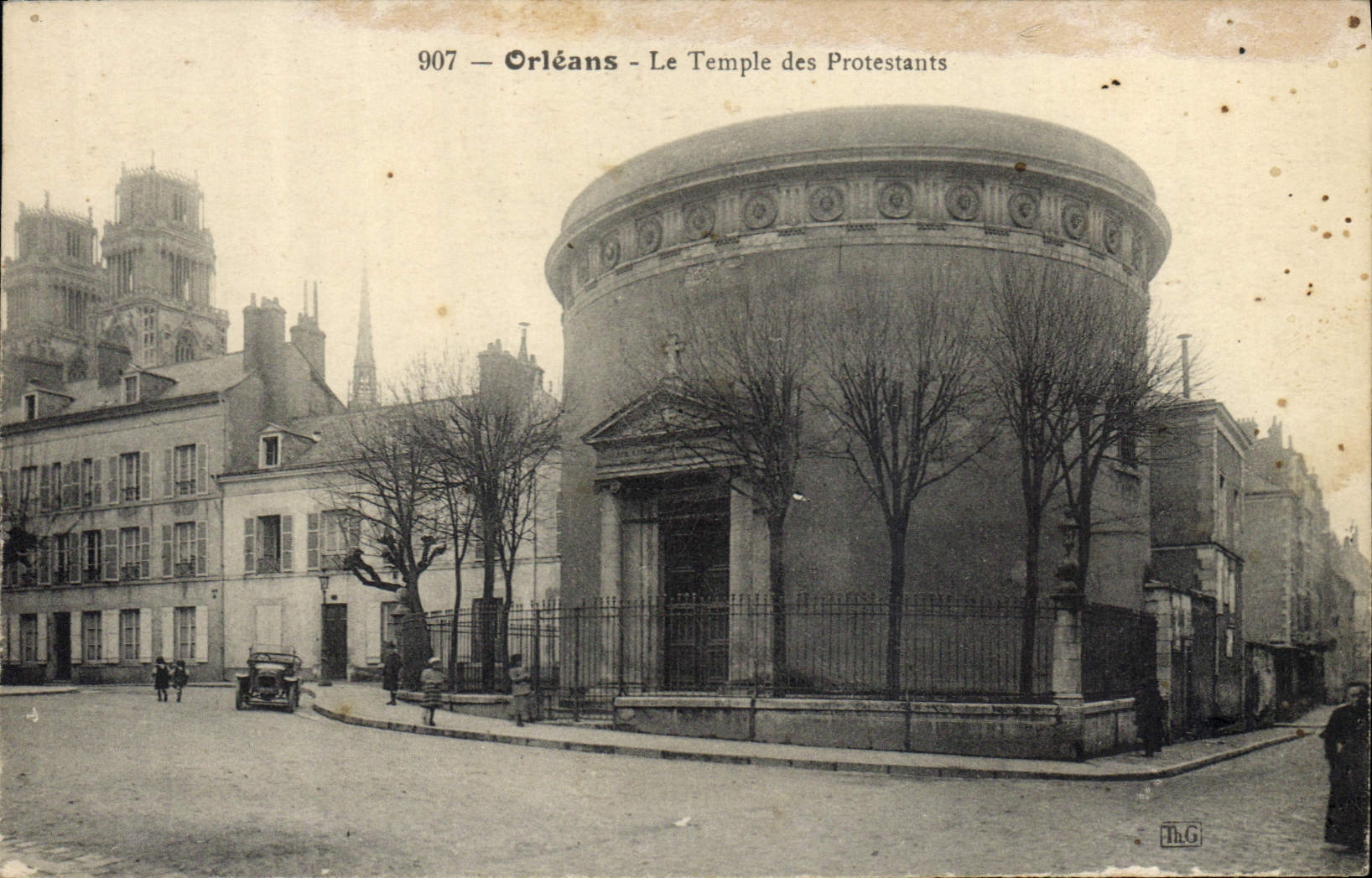 CPA Temple des protestants Orleans