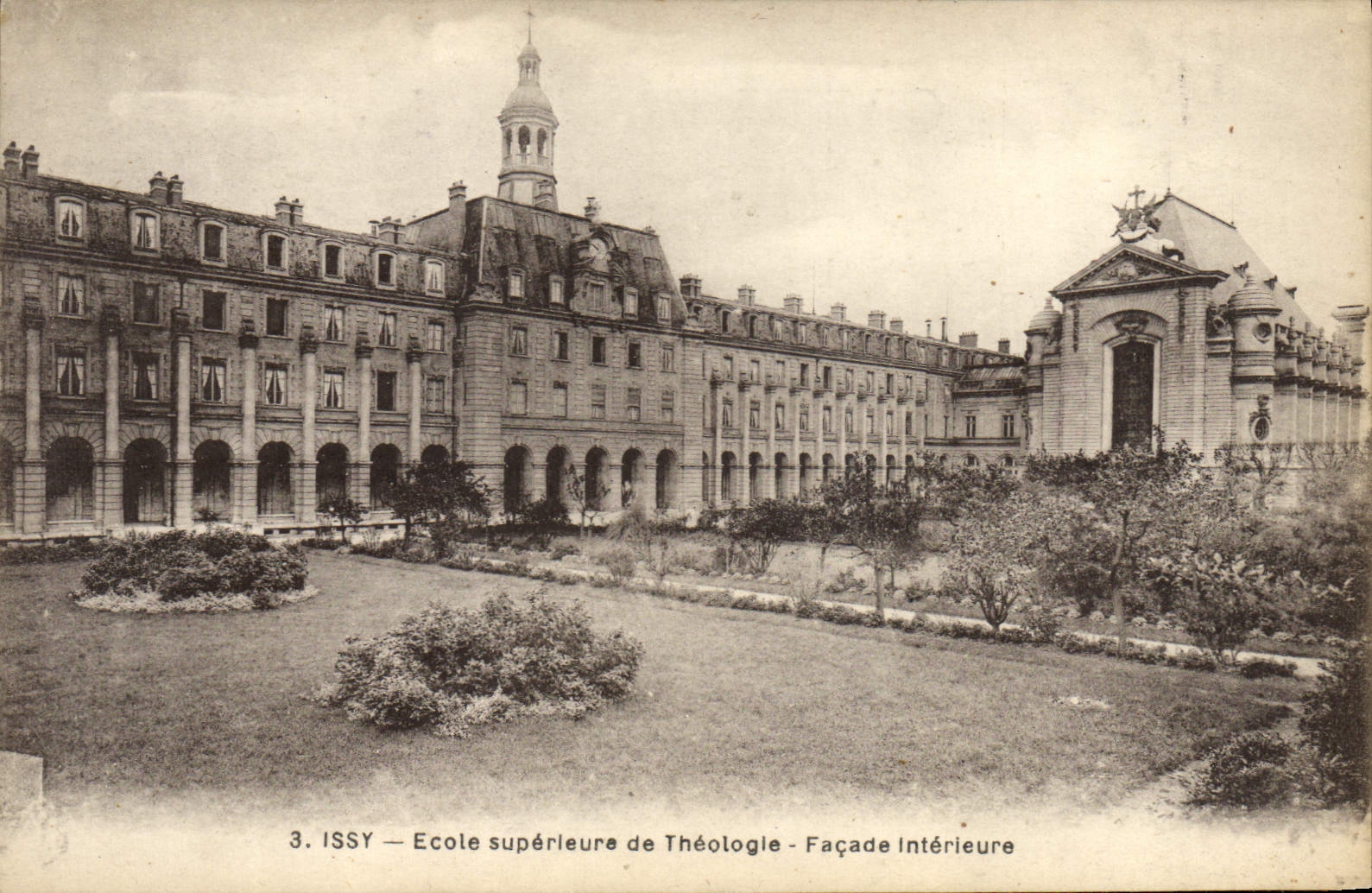 Universidad de la POSTAL de la VENDIMIA del ataque frontal del interior de Issy de la teología