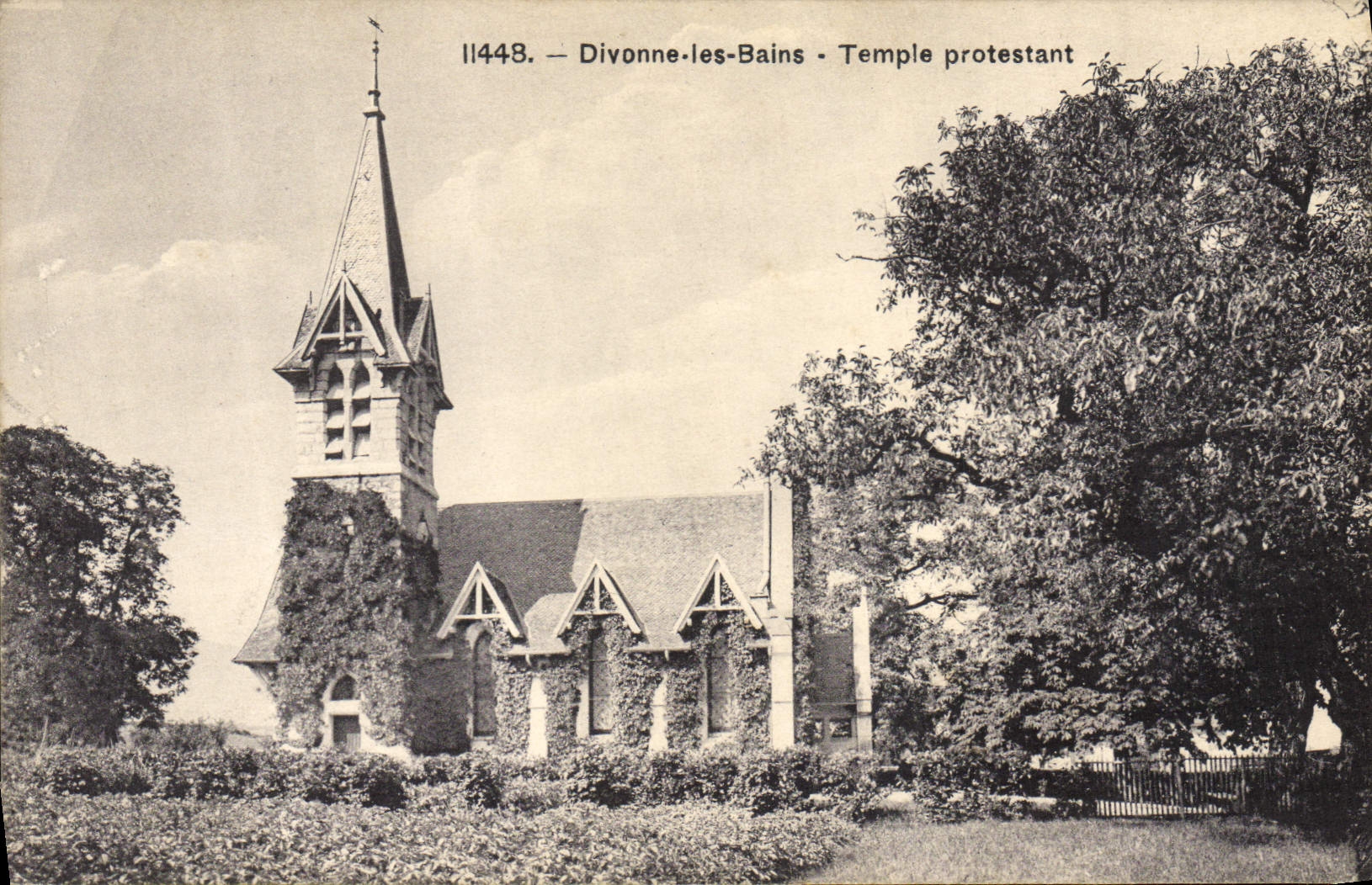 CPA Temple protestant Divonne les Bains