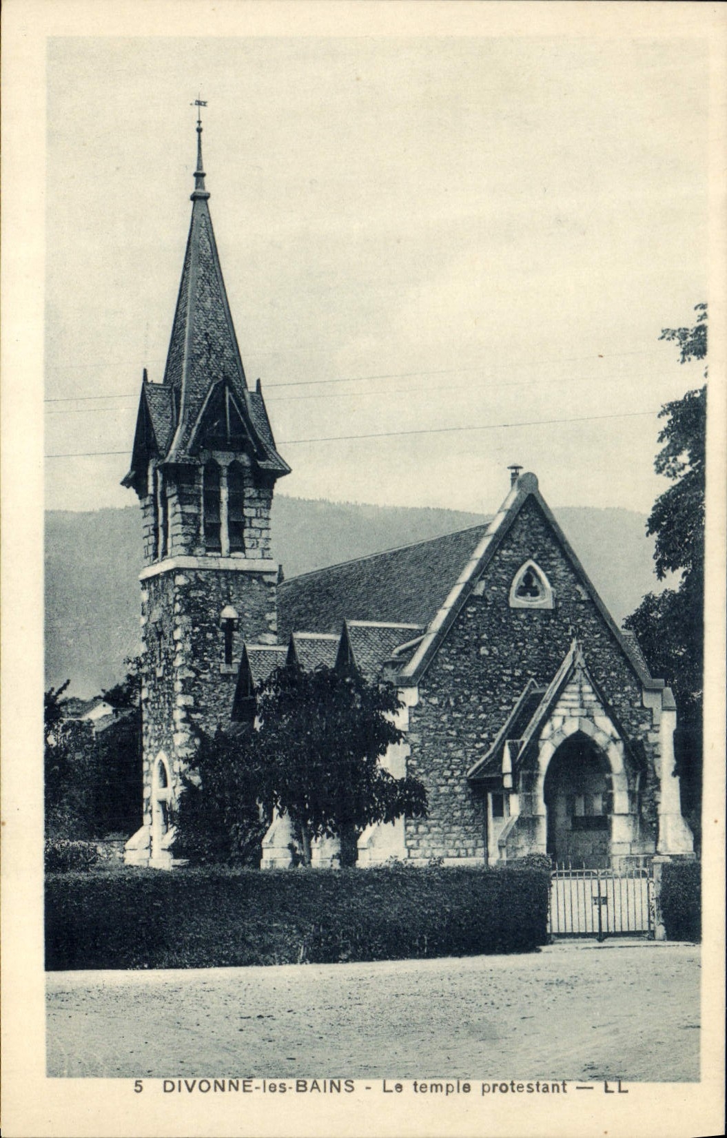 CPA Temple protestant Divonne les Bains