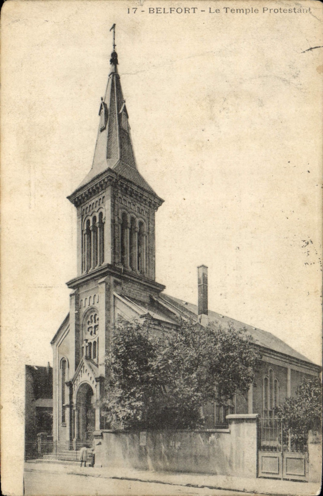 Templo Belfort de protesta de la POSTAL de la VENDIMIA