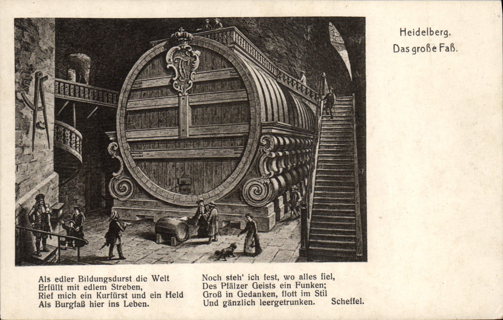 VINTAGE POSTCARD Beer Heidelberg Brewery