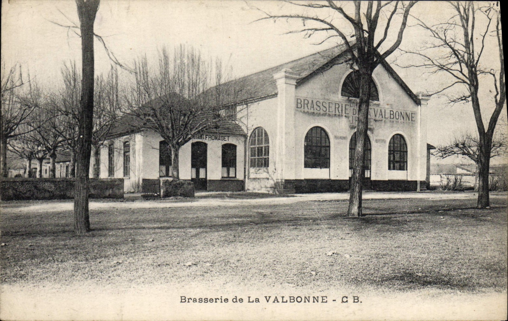 VINTAGE POSTCARD Beer Brewery of Valbonne