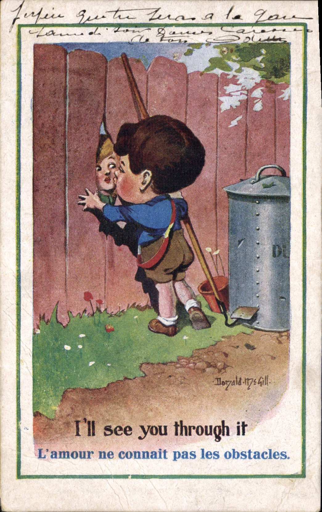 VINTAGE POSTCARD Illustrator Child Donald McGill
