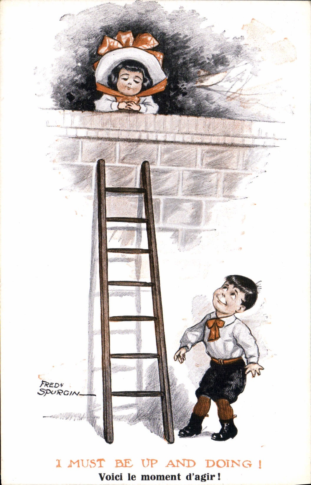 CPA Illustrateur Enfants Fred Spurgin 