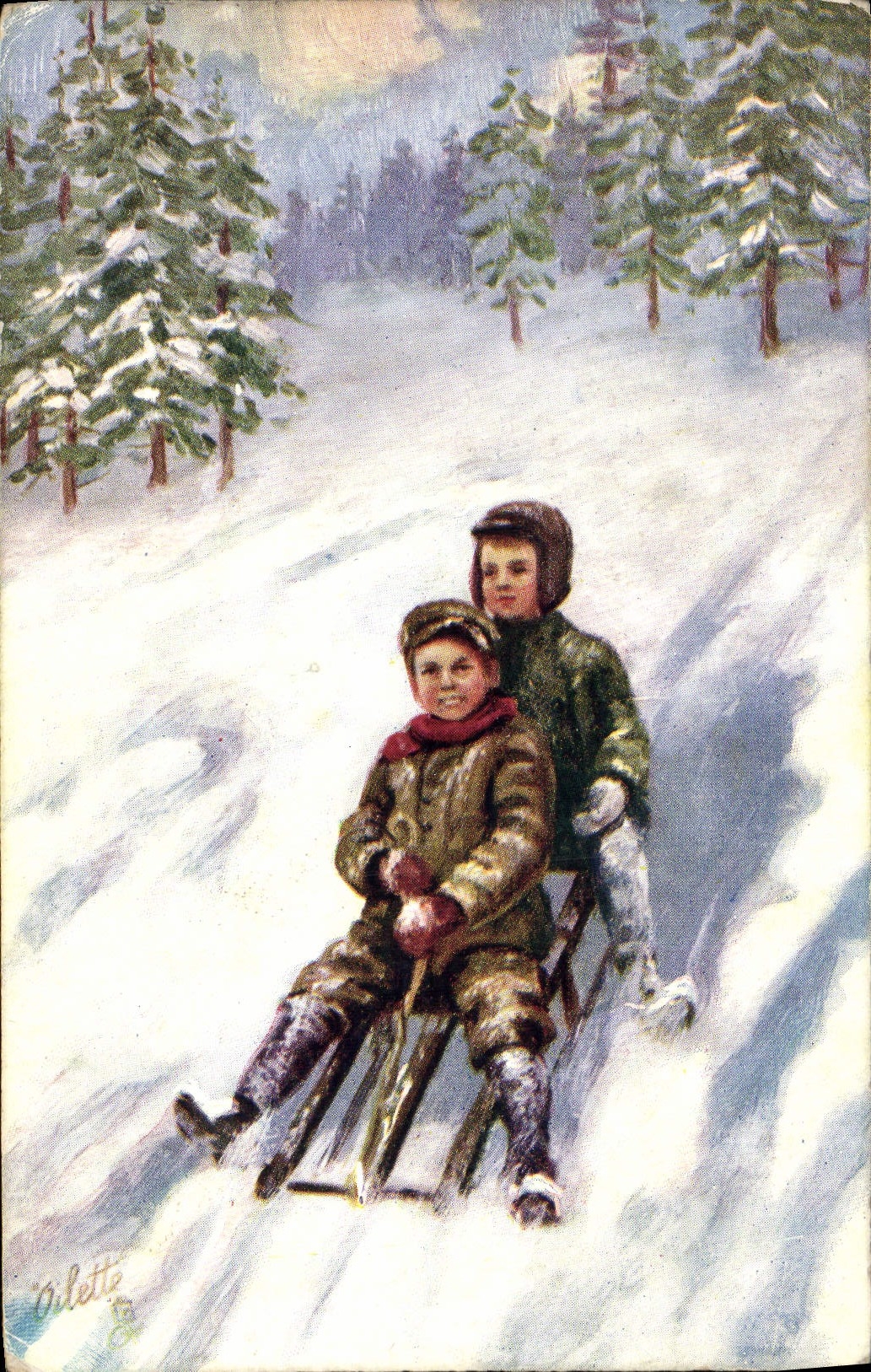 CPA Sports d'hiver Ski Luge Enfants