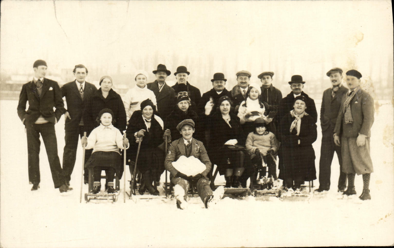 Real photo Winter sports Ski Balatonalmadi Toboggan