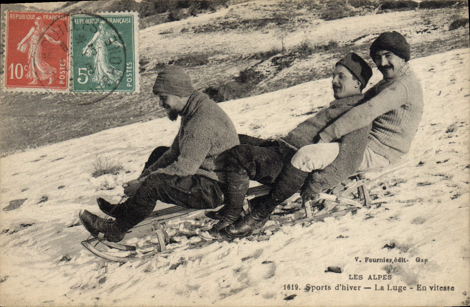 CPA Sports d'hiver Ski La luge En vitesse