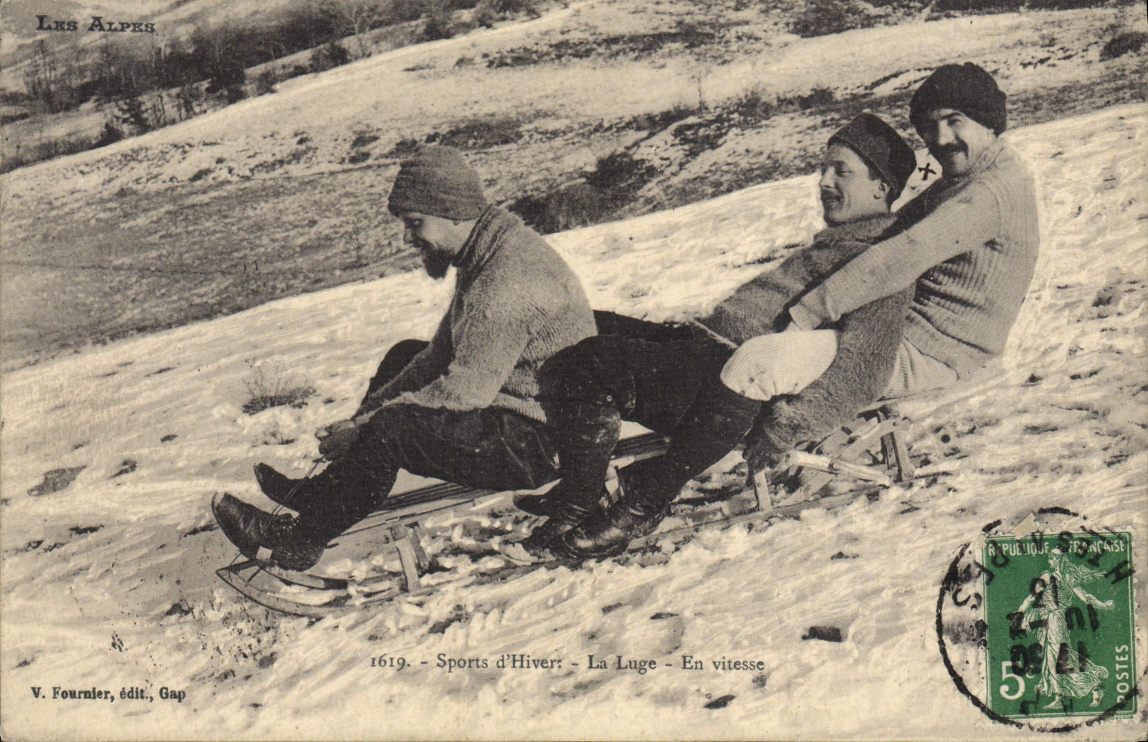 CPA Sports d'hiver Ski La luge En vitesse