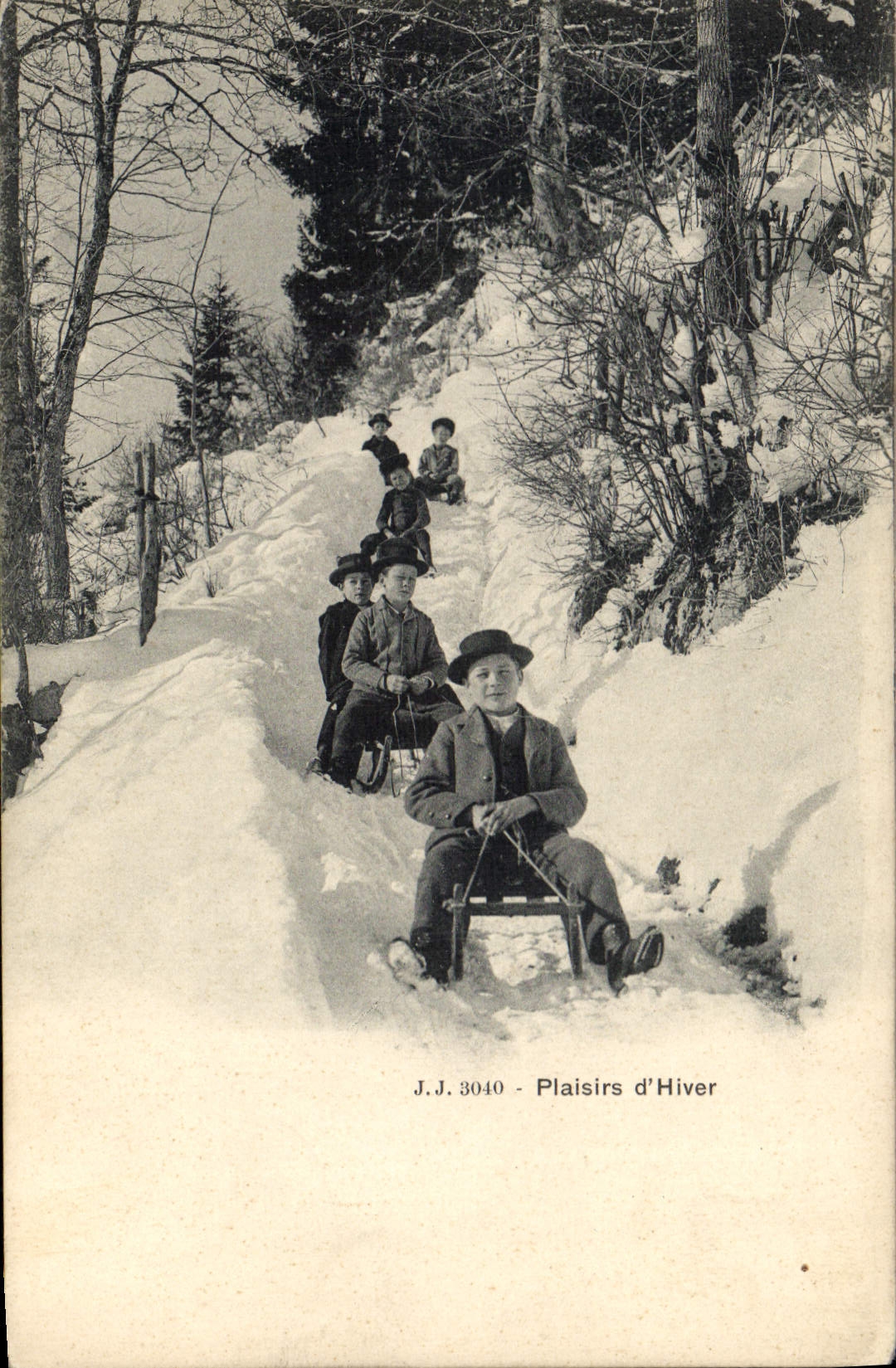 CPA Sports d'hiver Ski Enfants Luge