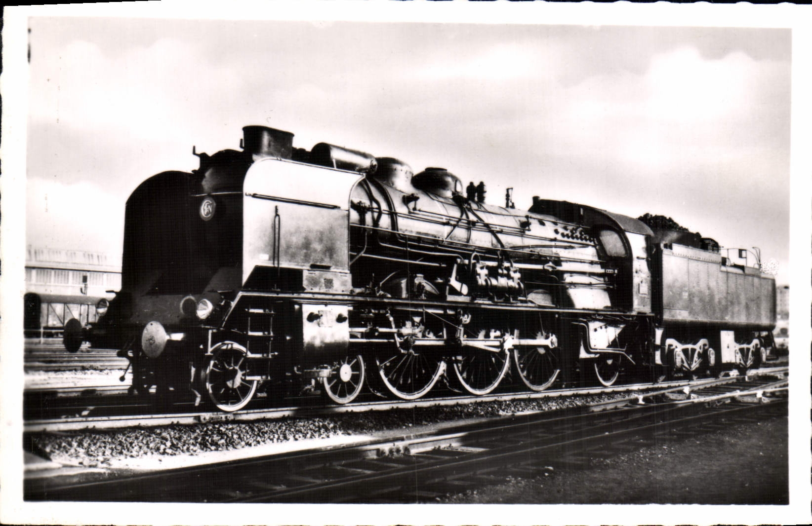 VINTAGE POSTCARD Train Engine 231 K the SNCF