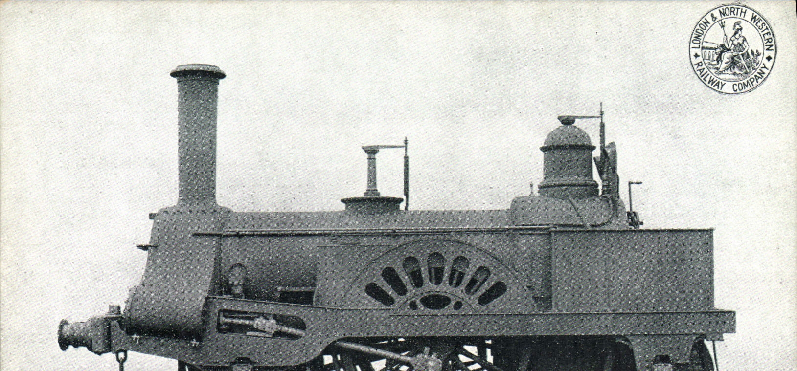 VINTAGE POSTCARD Train Engine Old Crewe passenger engine