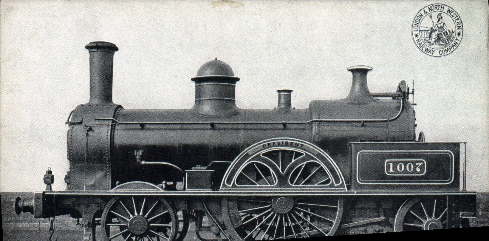 CPA Train Locomotive Passenger engine President