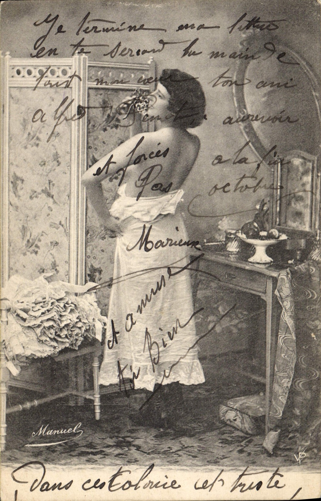 CPA Nu erotique Femme