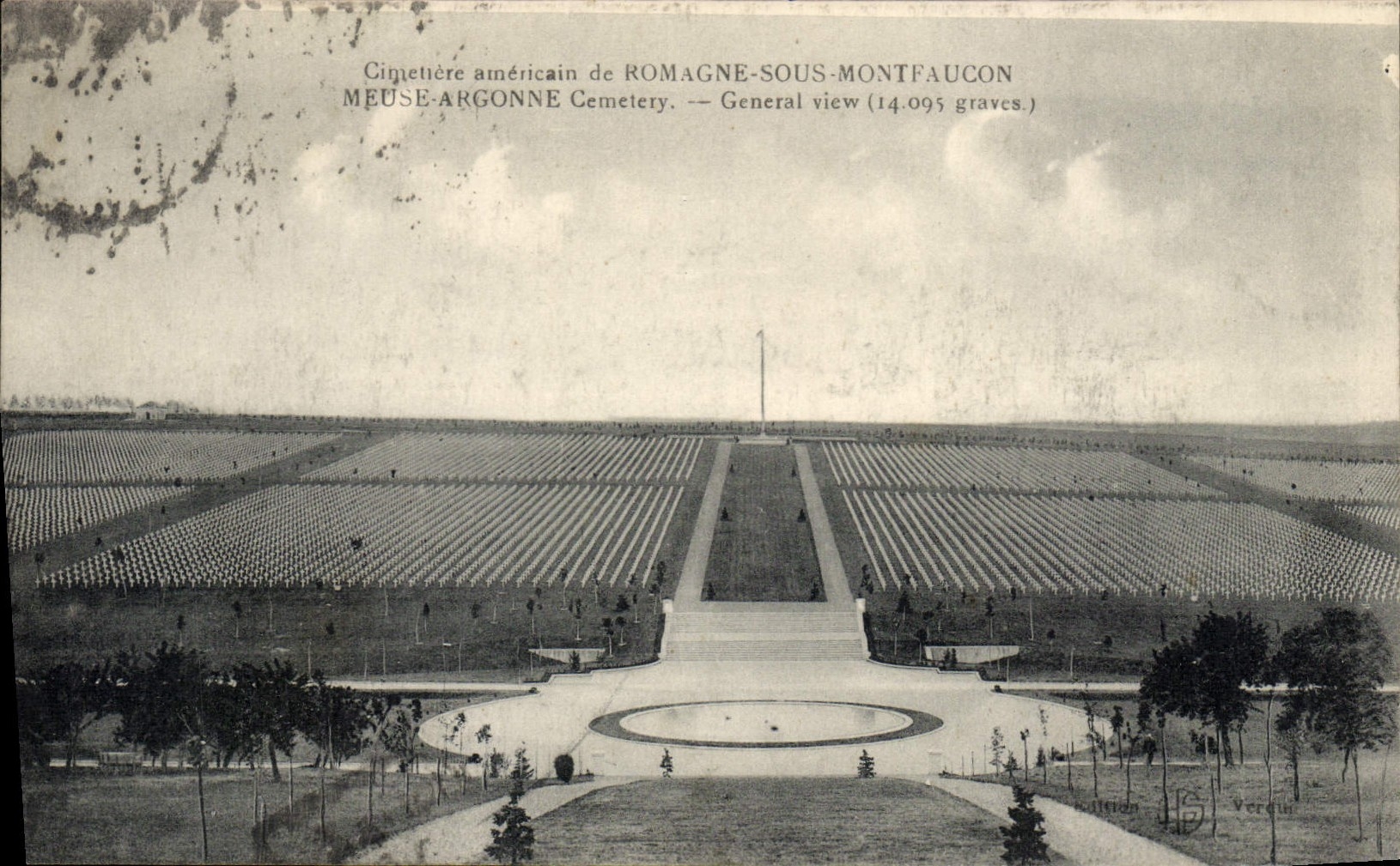 CPA Militaria Romagne sous Montfaucon Cimetiere