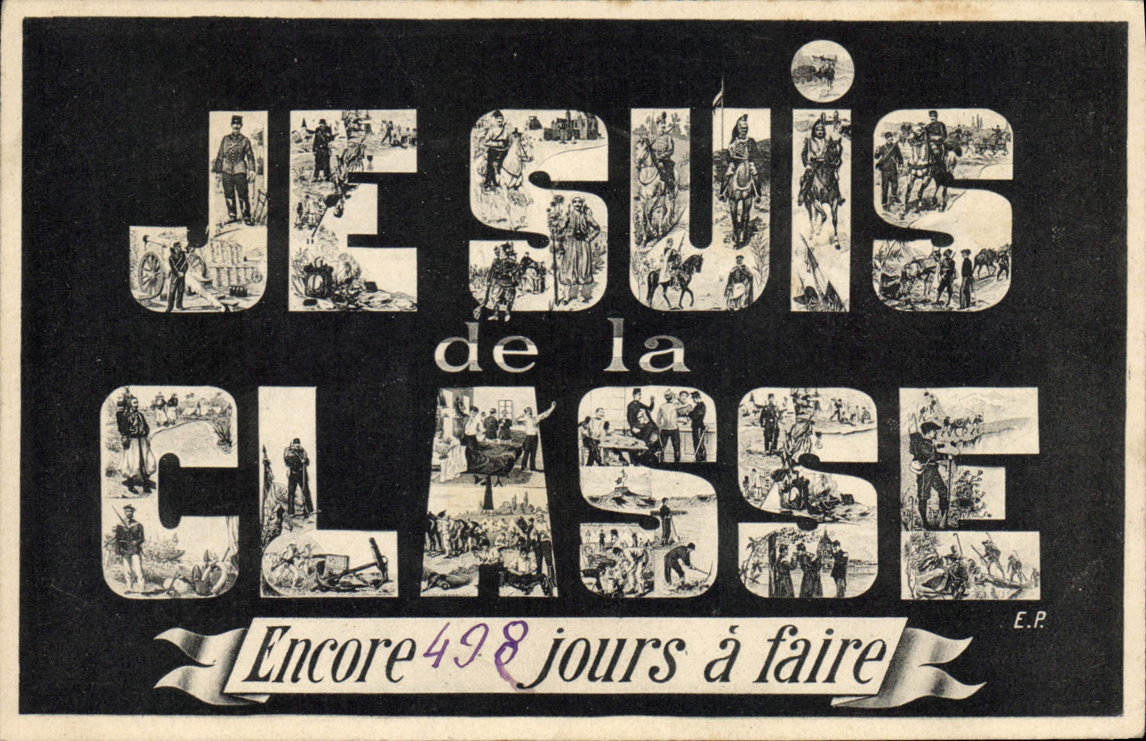 CPA Militaria Je suis de la classe