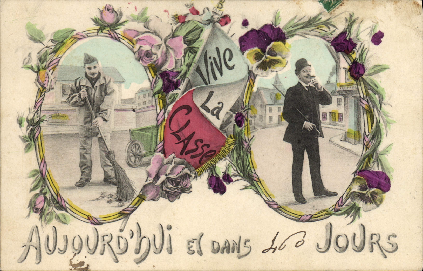 VINTAGE POSTCARD Militaria lives the class