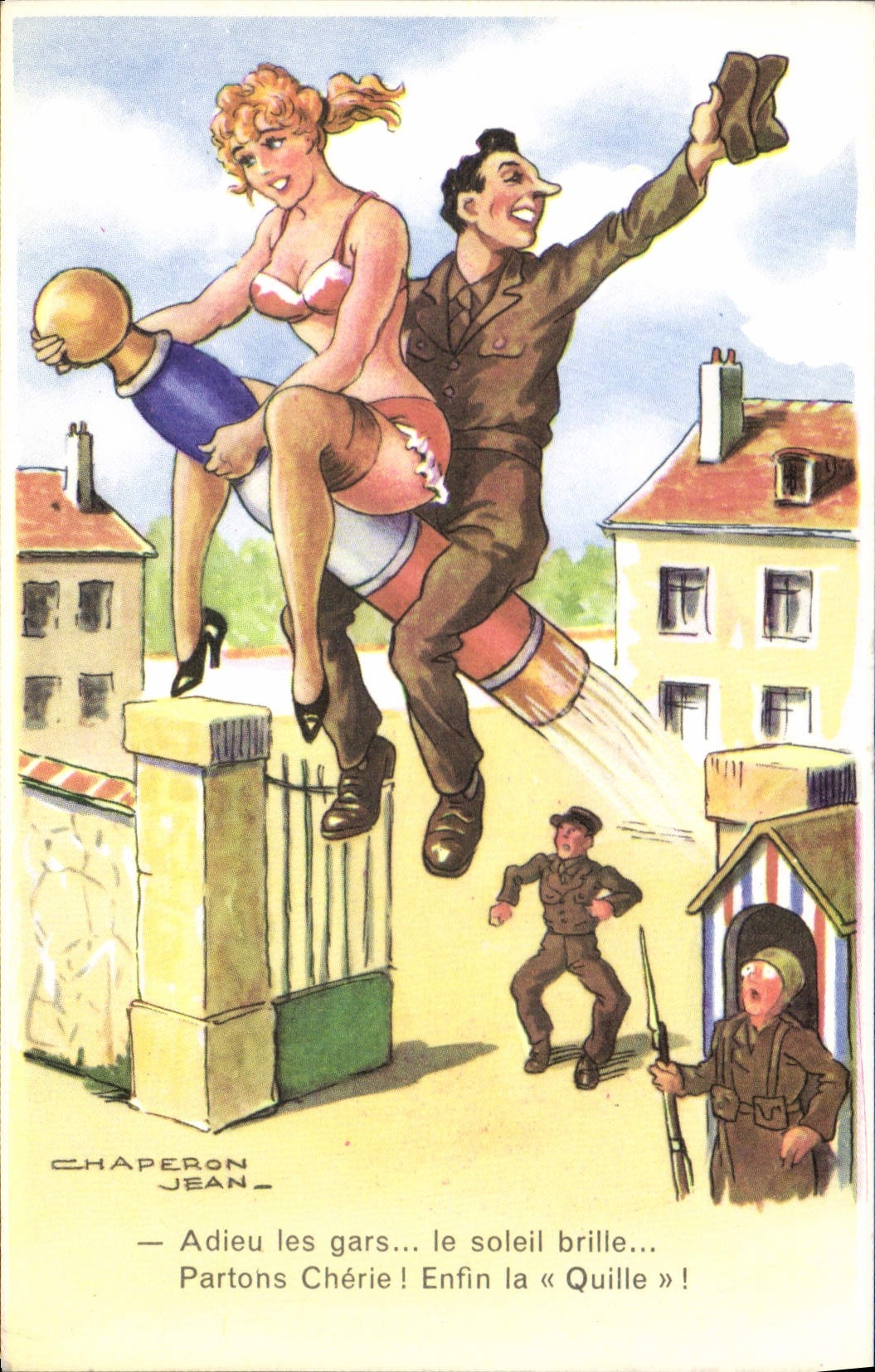 VINTAGE POSTCARD Militaria Jean Hood