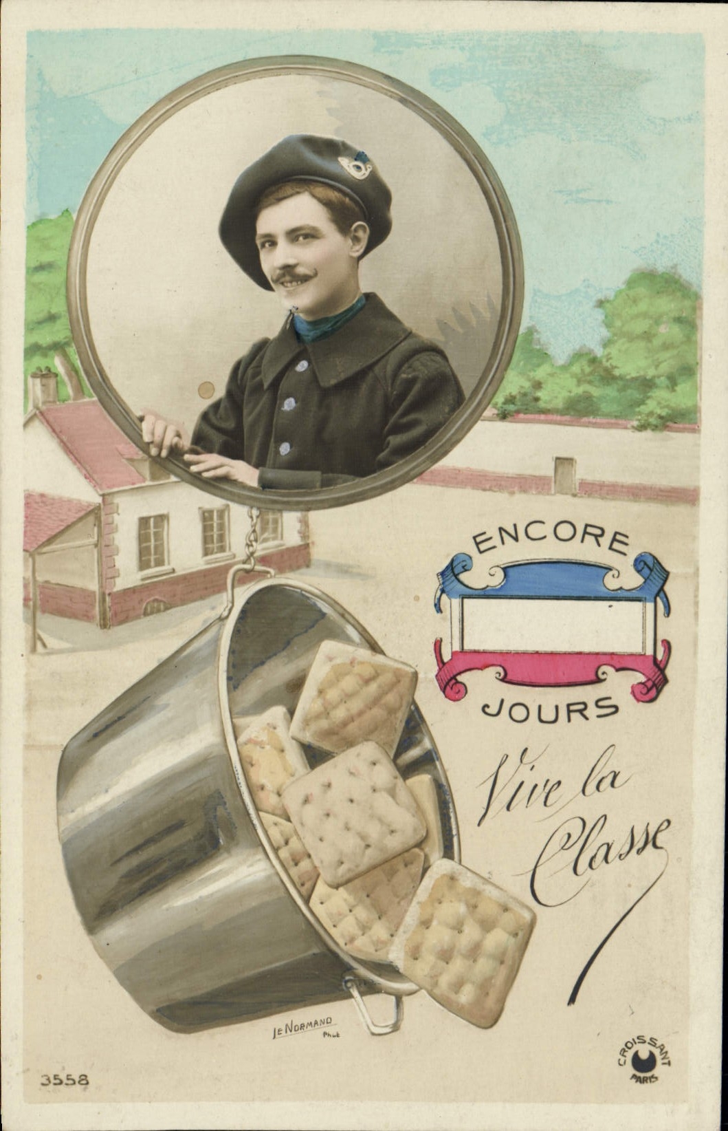 VINTAGE POSTCARD Militaria Soldier Cookies