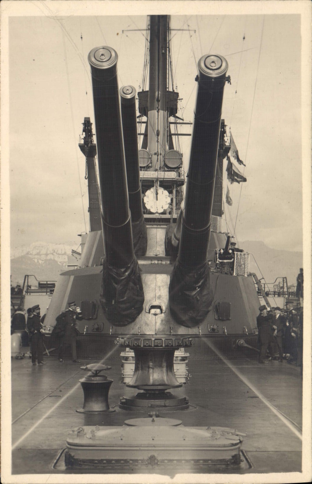 CARTE PHOTO Bateau Guerre 