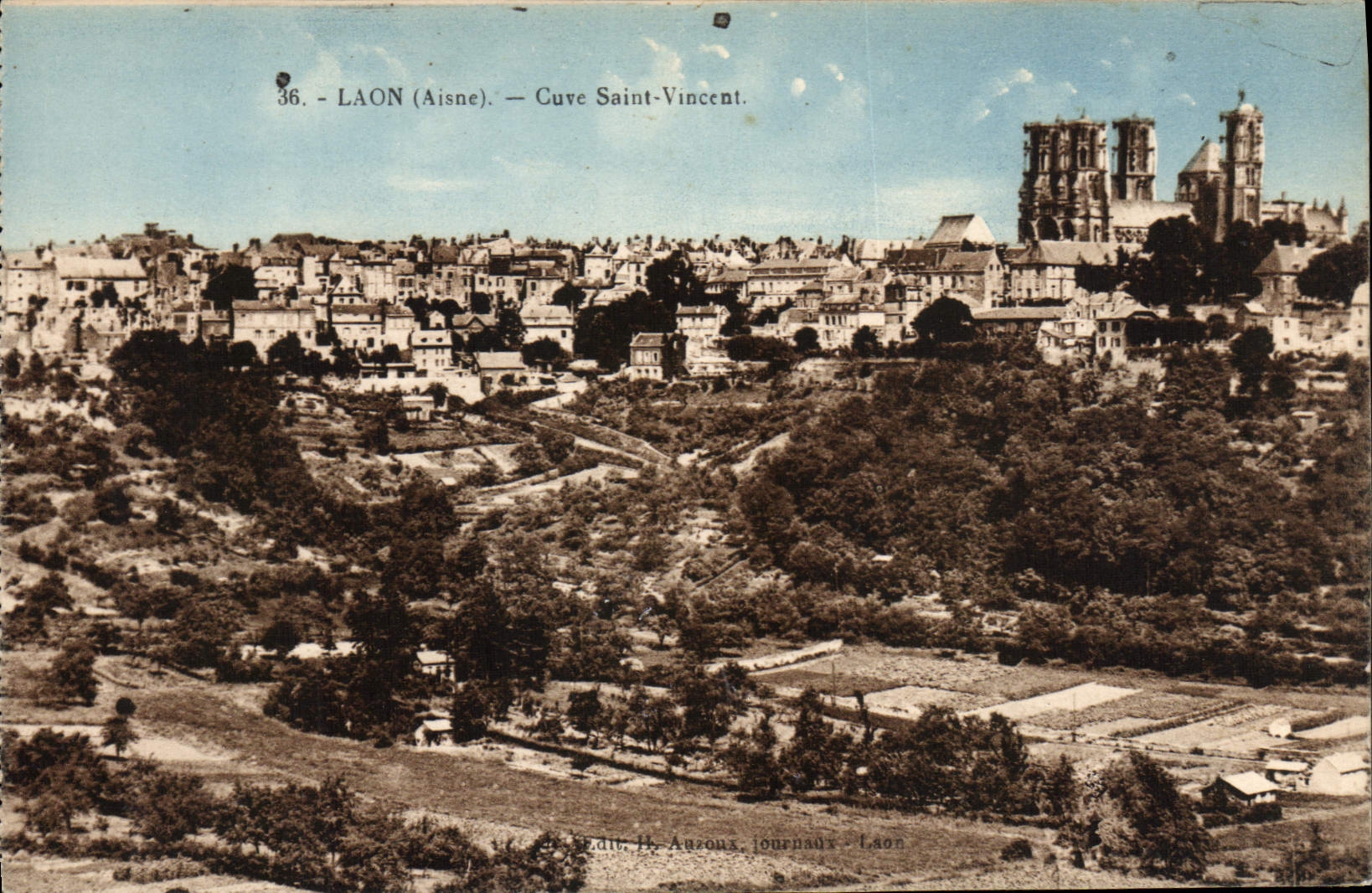 VINTAGE POSTCARD Laon Ferments Holy Vincent