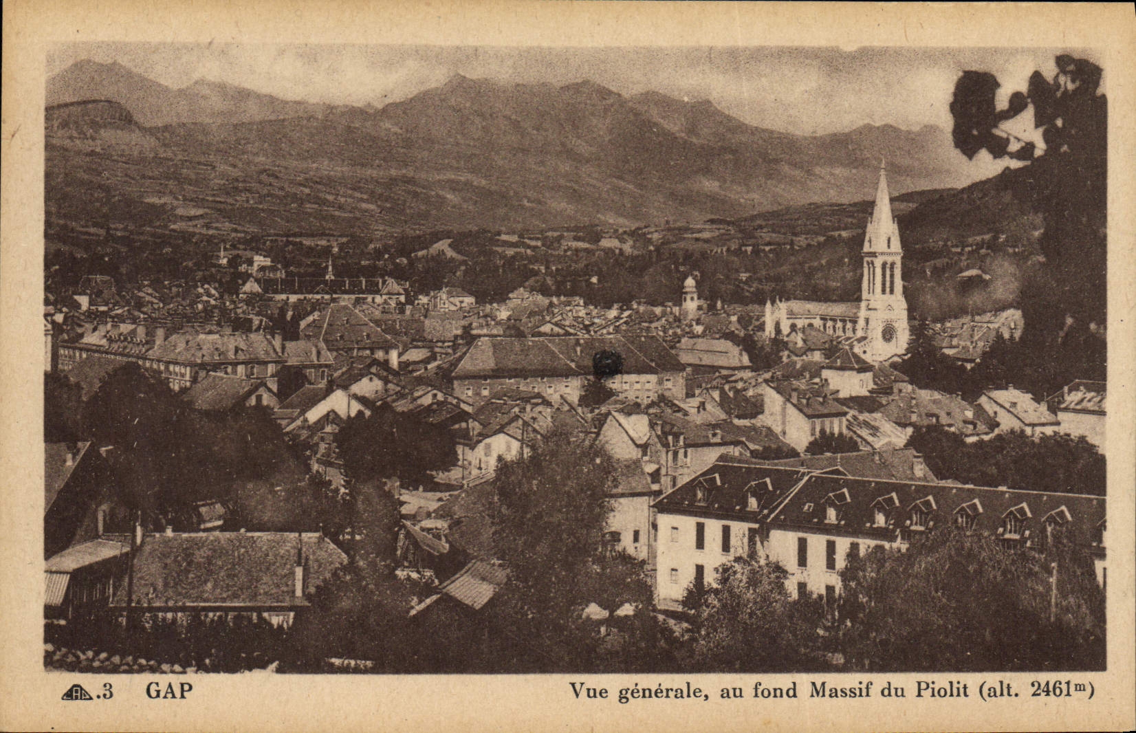 CPA Gap Vue Generale au Dond Massif du Piolit