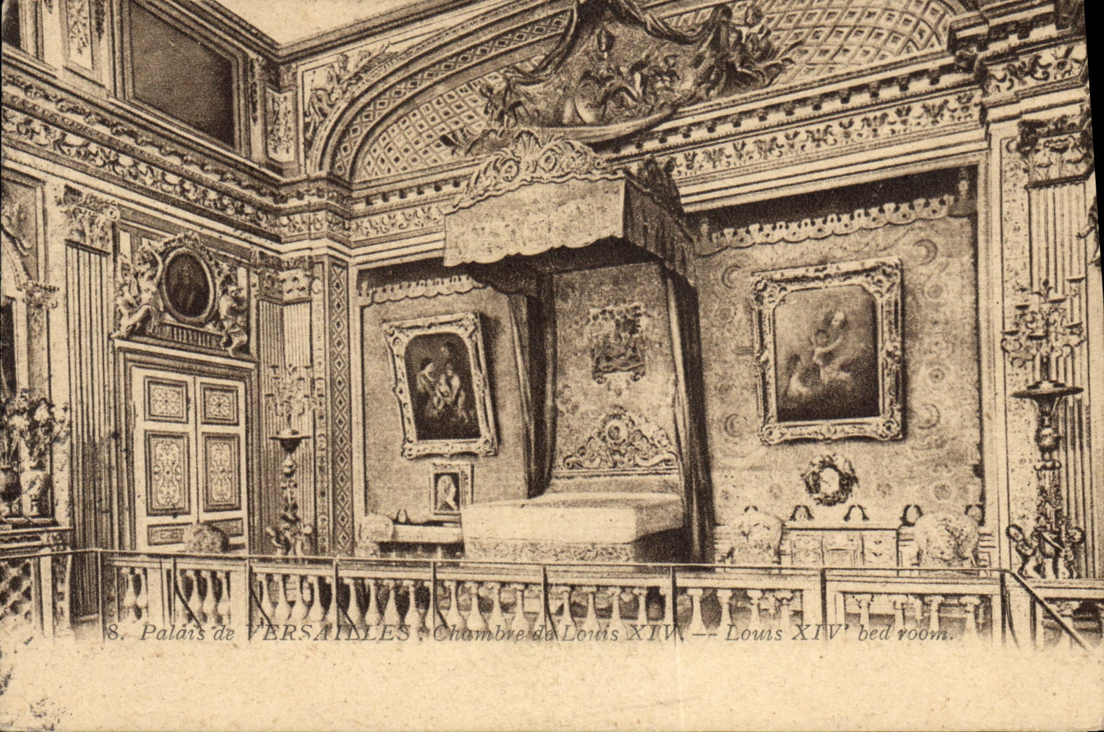 CPA Versailles Chambre de Louis XIV