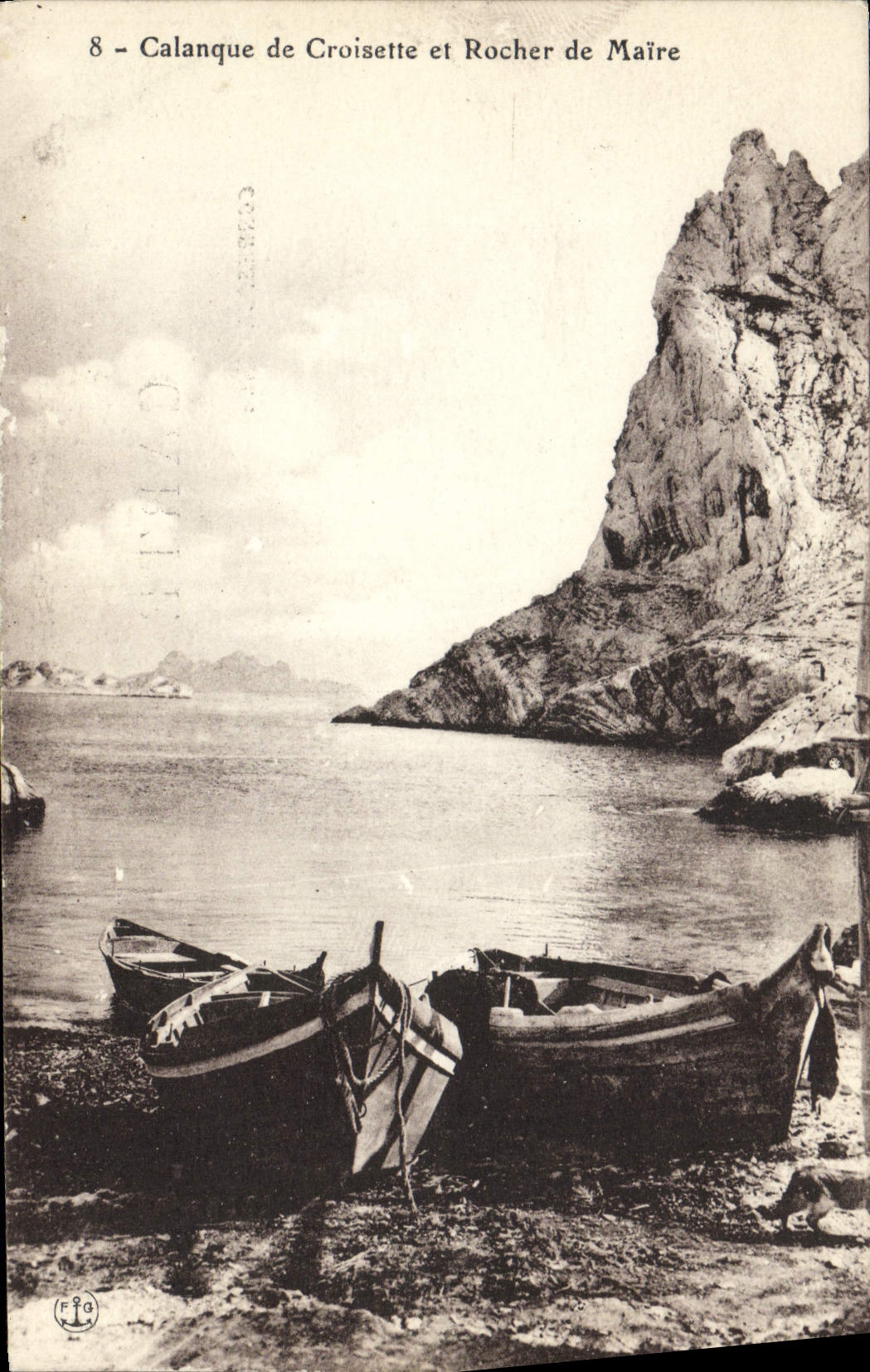 CPA Calanque de Croisette et rocher de Maire Bateau