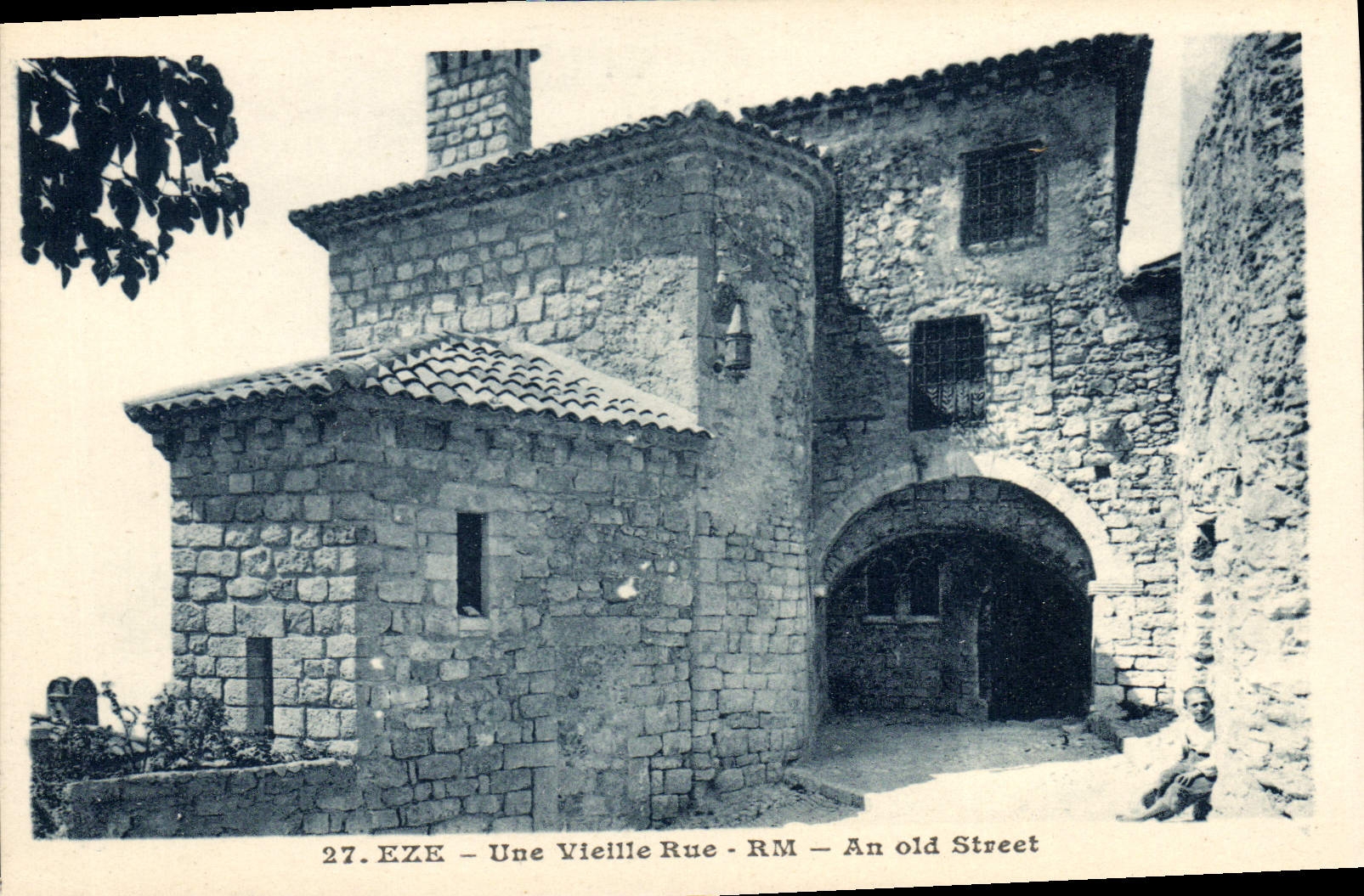 POSTAL Eze de la VENDIMIA una calle vieja
