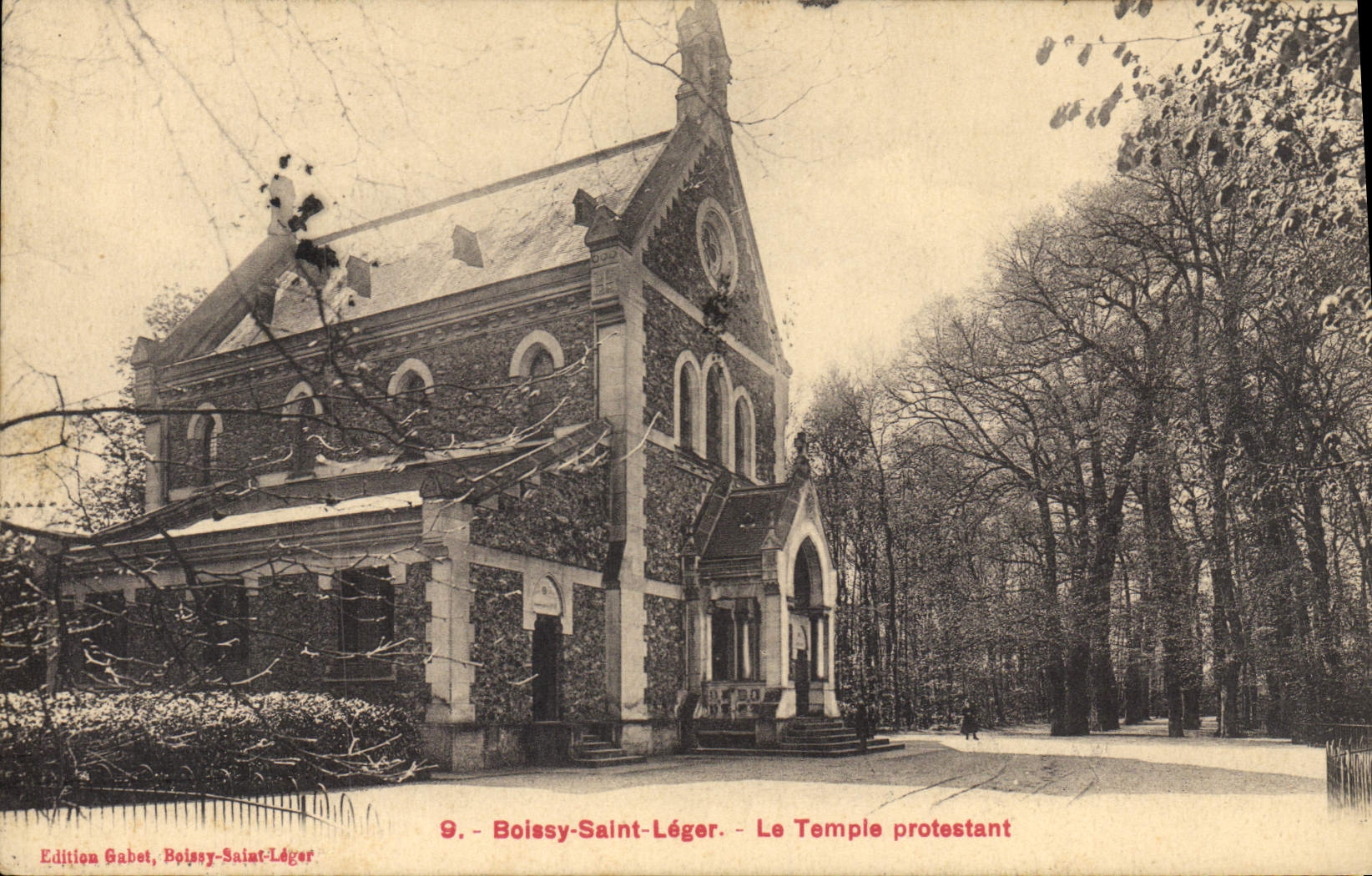 Luz Boissy santo de la POSTAL de la VENDIMIA el templo protestante