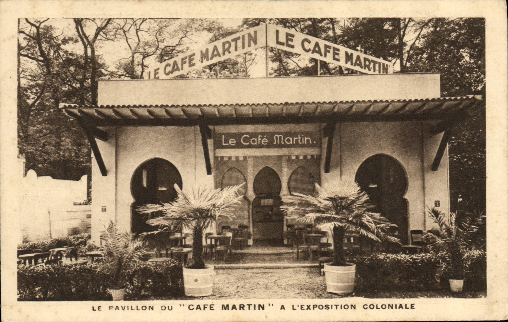 CPA le Cafe Martin a l'exposition coloniale Paris