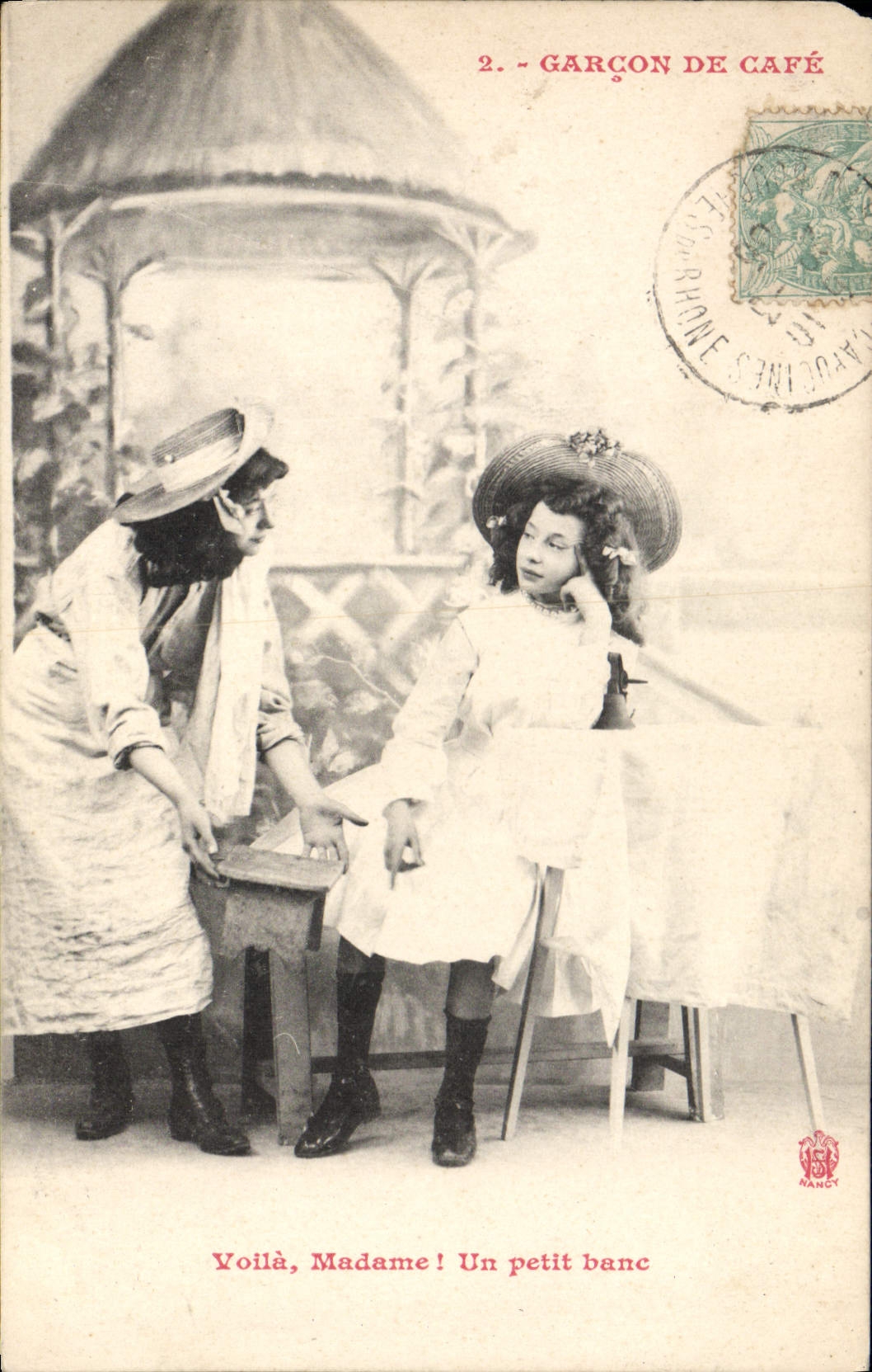 CPA Garcon de cafe Enfants 