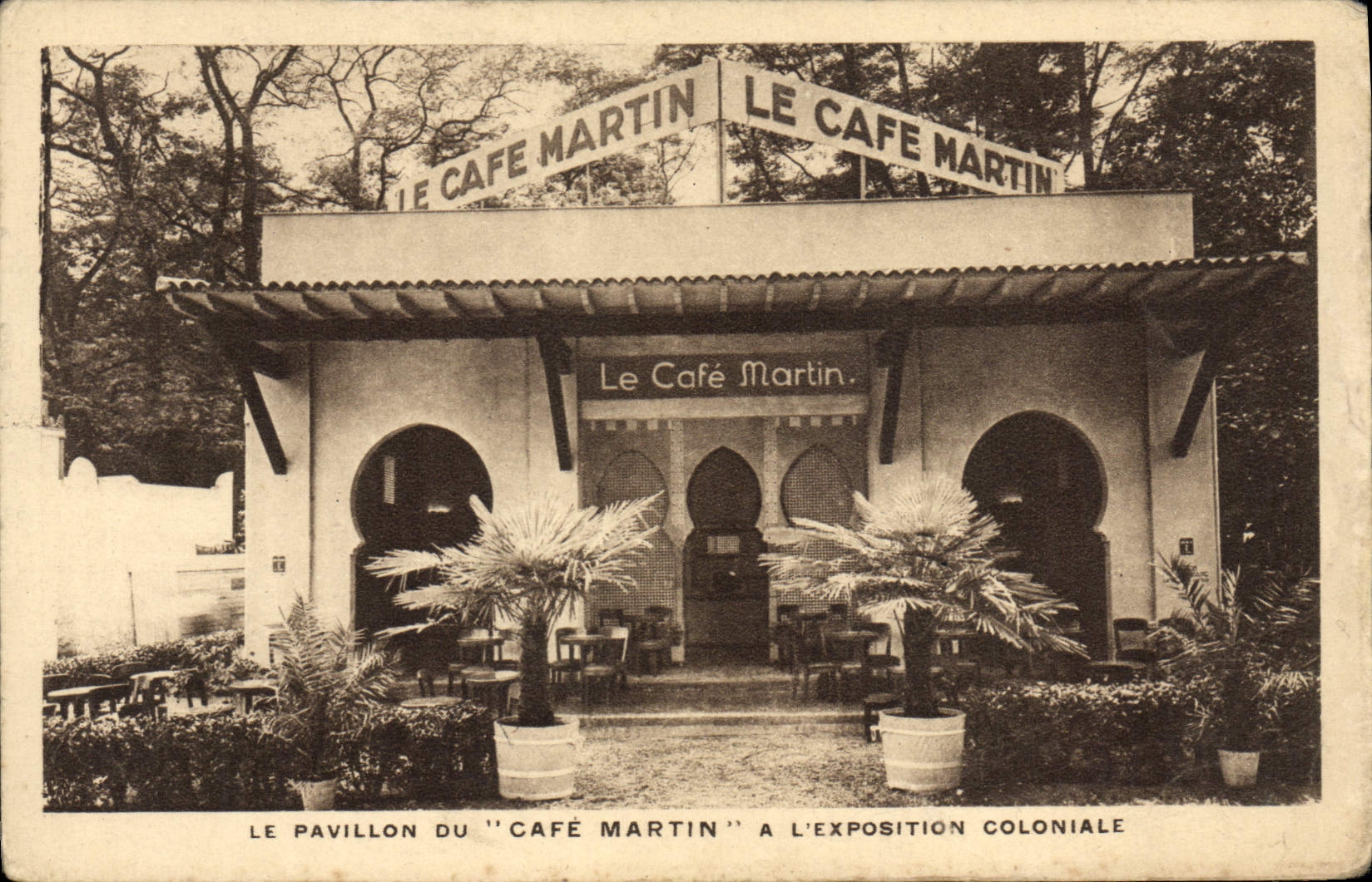 CPA le Cafe Martin a l'exposition coloniale Paris