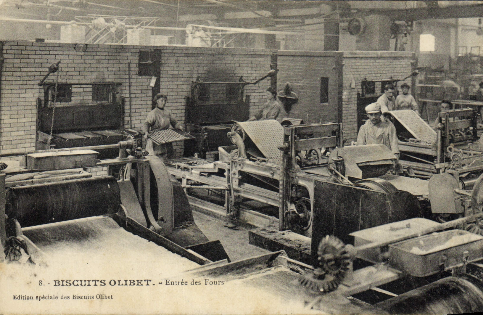 VINTAGE POSTCARD Cookies Olivet Paris Entered of the furnaces