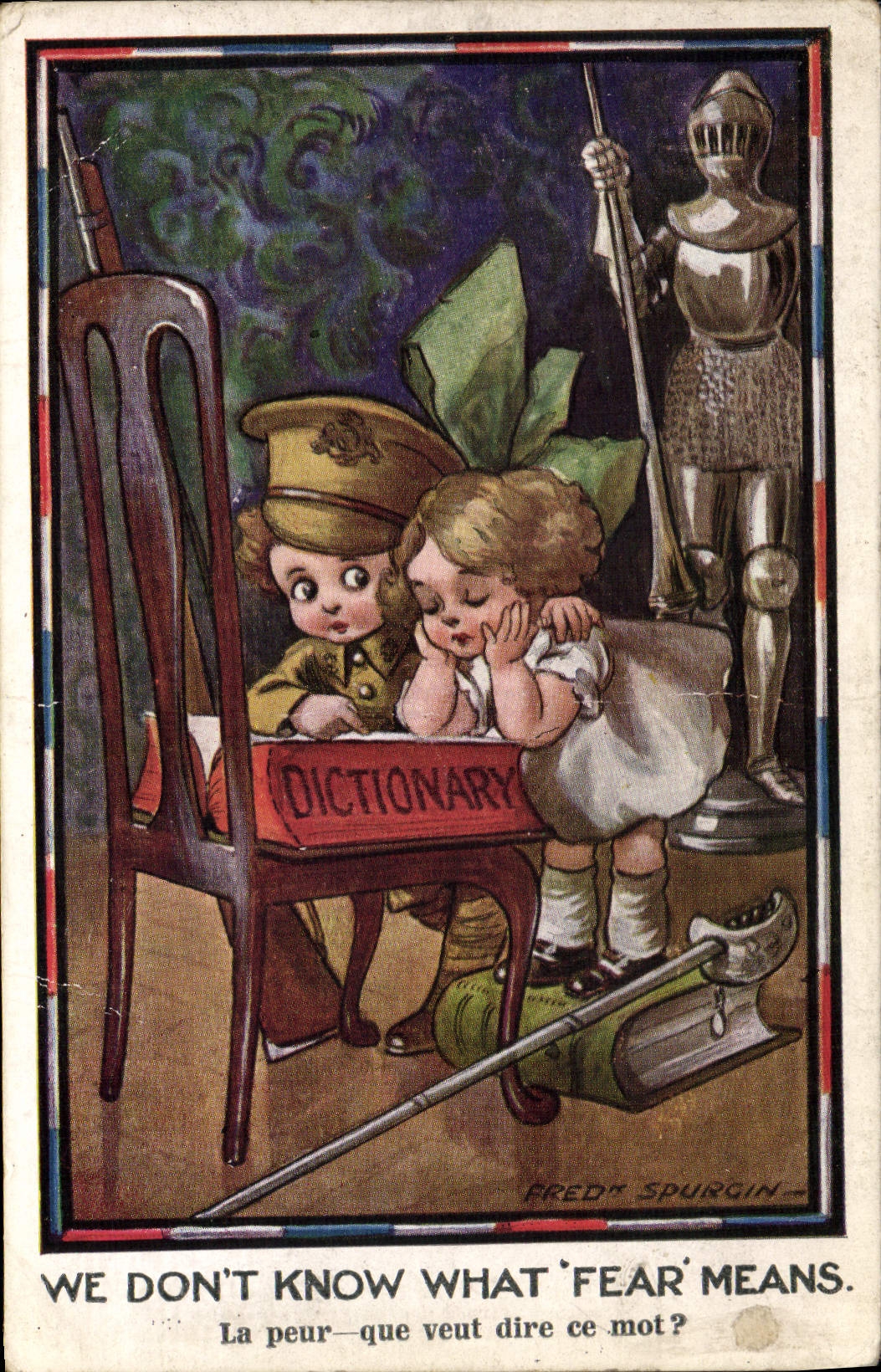 CPA Illustrateur Enfant Militaria Fred Spurgin 