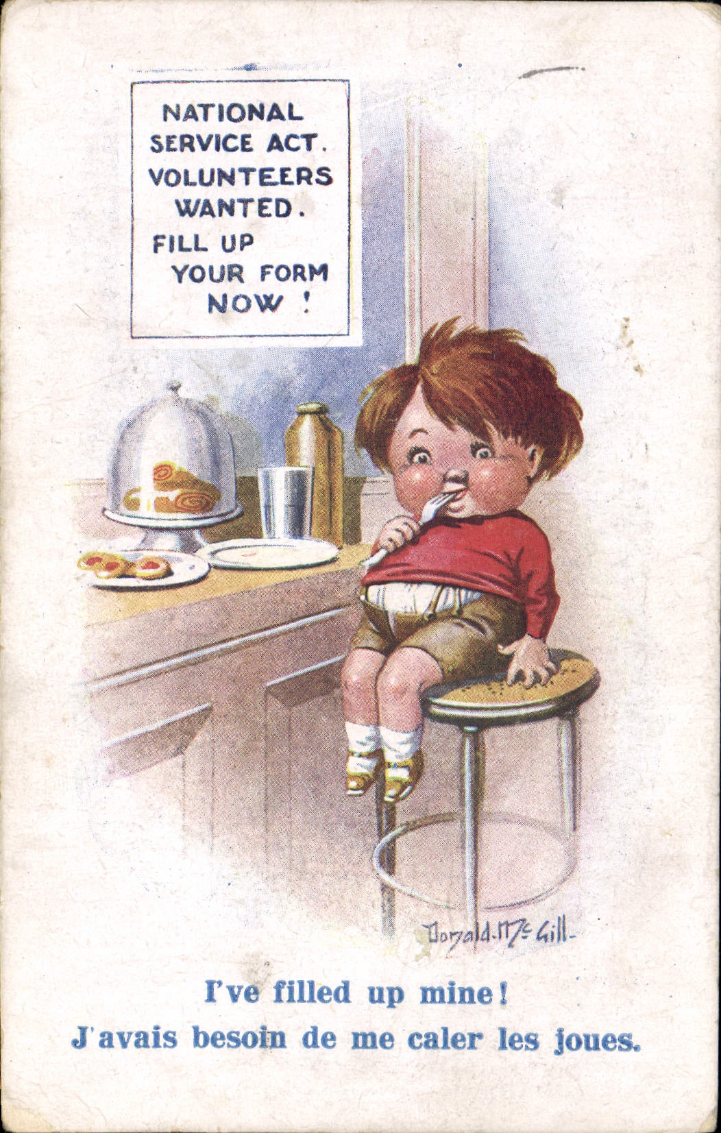 CPA Illustrateur Enfant Donald Mc Gill