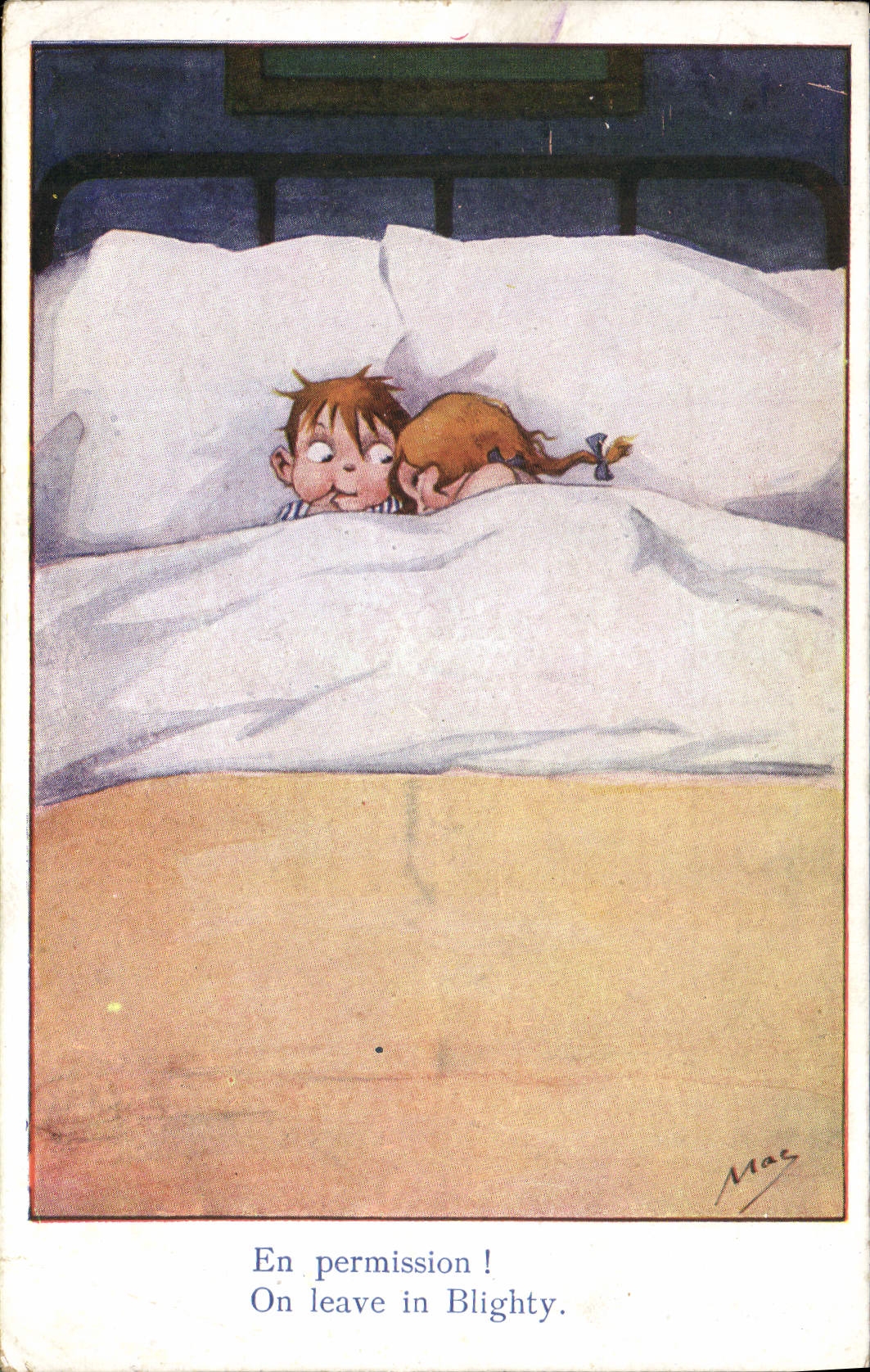 VINTAGE POSTCARD Illustrator Mac Children