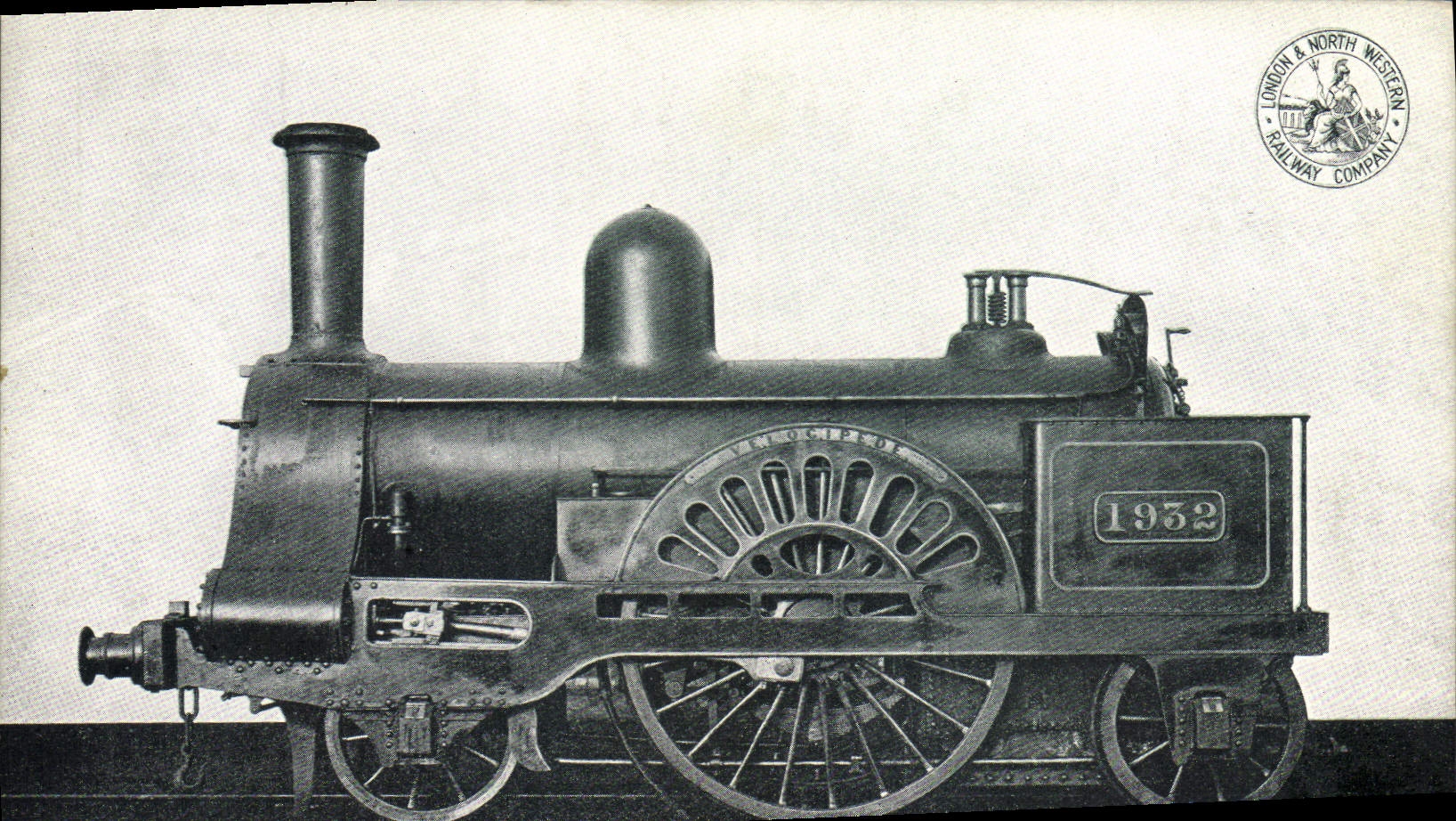 VINTAGE POSTCARD Train Velocipede Engine