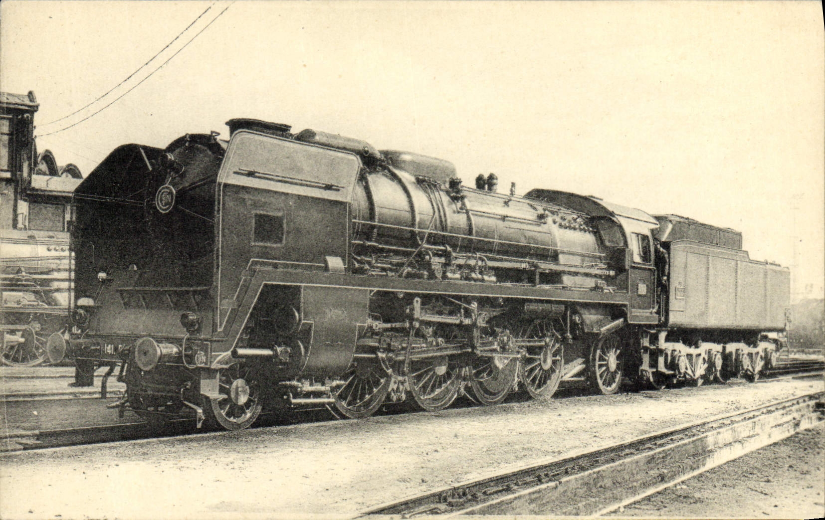 CPA Train Locomotive Machine 141 P74