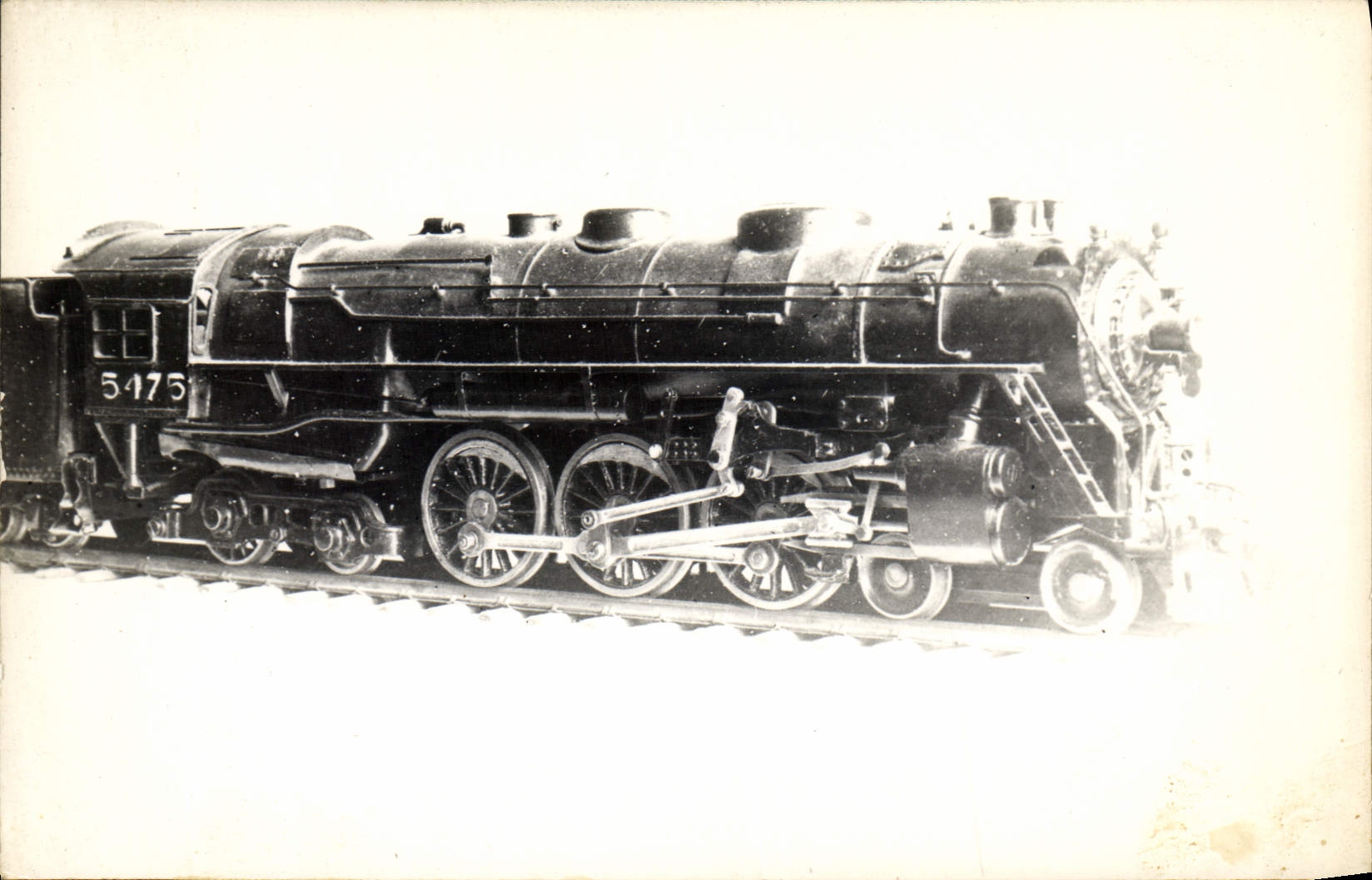 CARTE PHOTO Train Locomotive 