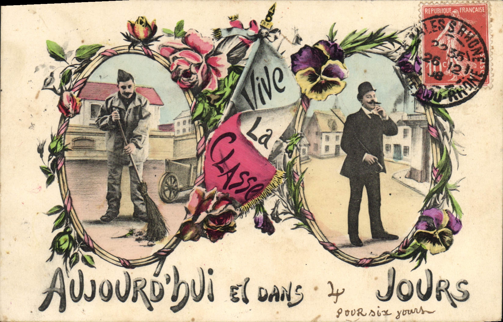 CPA Militaria Vive la classe