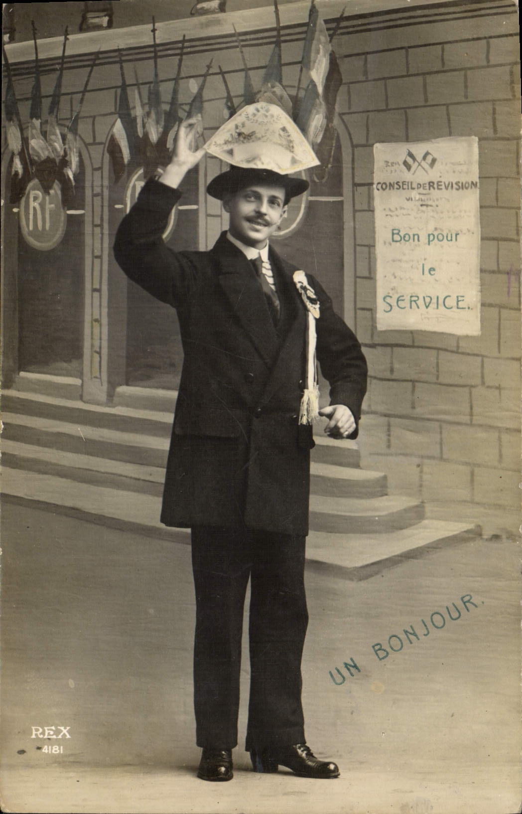 CPA Militaria Bon pour le service