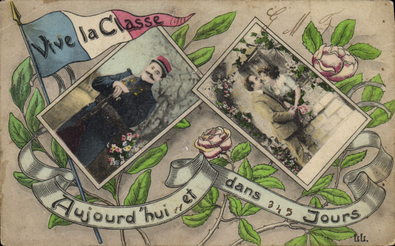 CPA Militaria Vive la classe