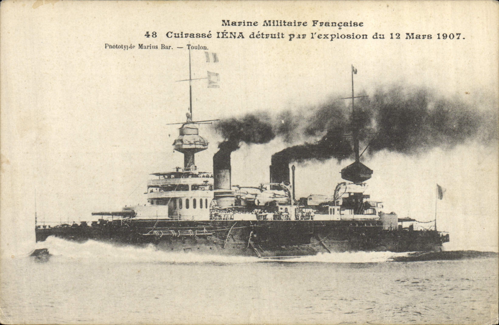 CPA Bateau Guerre Cuirasse d'escadre 