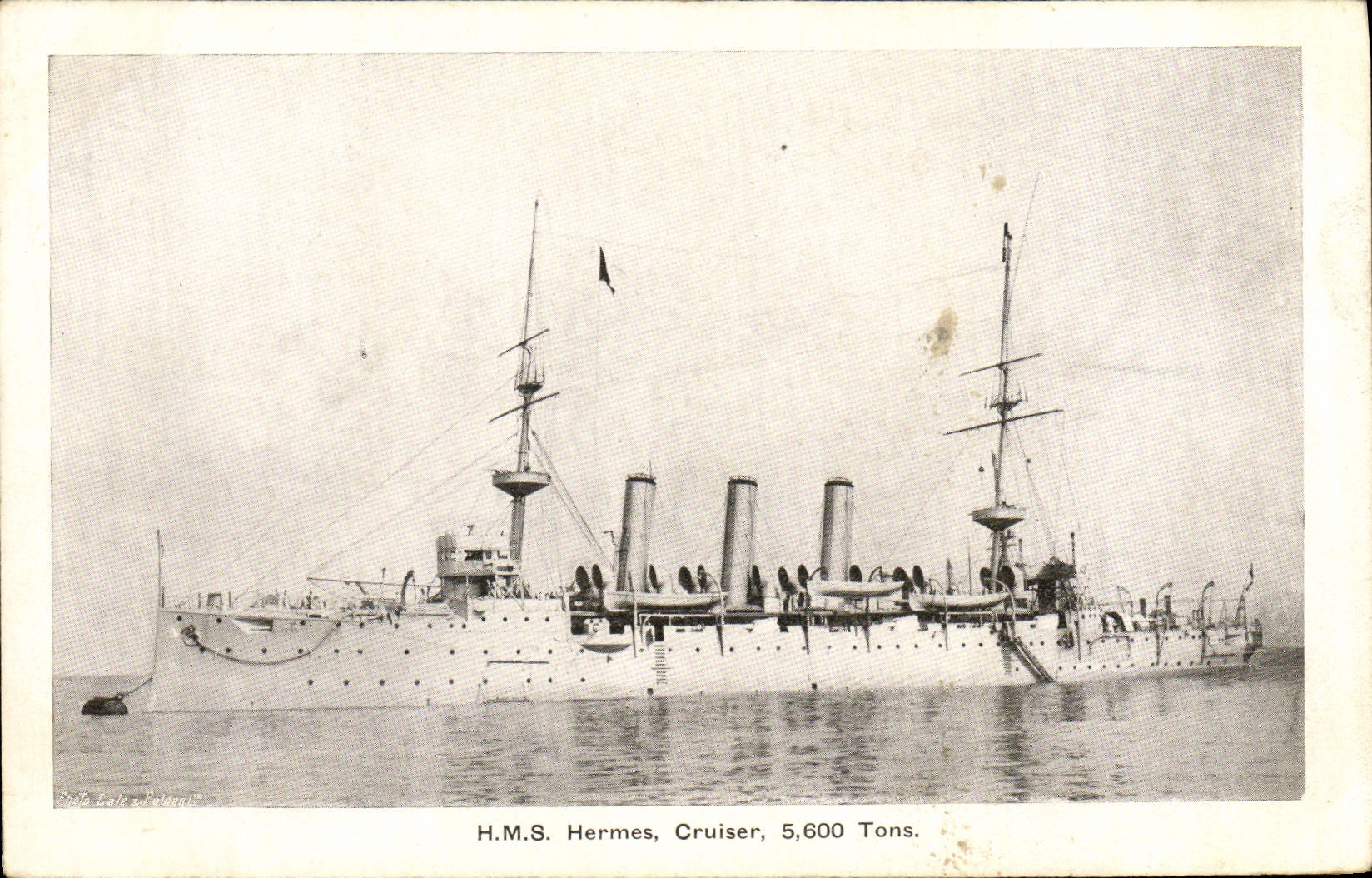 CPA Bateau Guerre HMS Hermes Cruiser