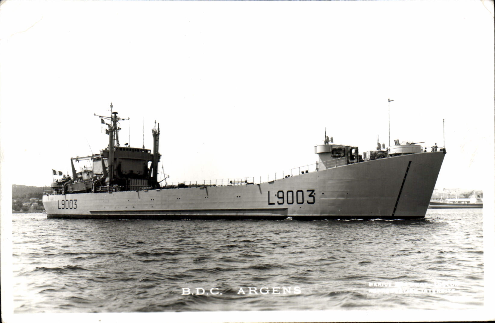 CPA Bateau Guerre BDC Argens