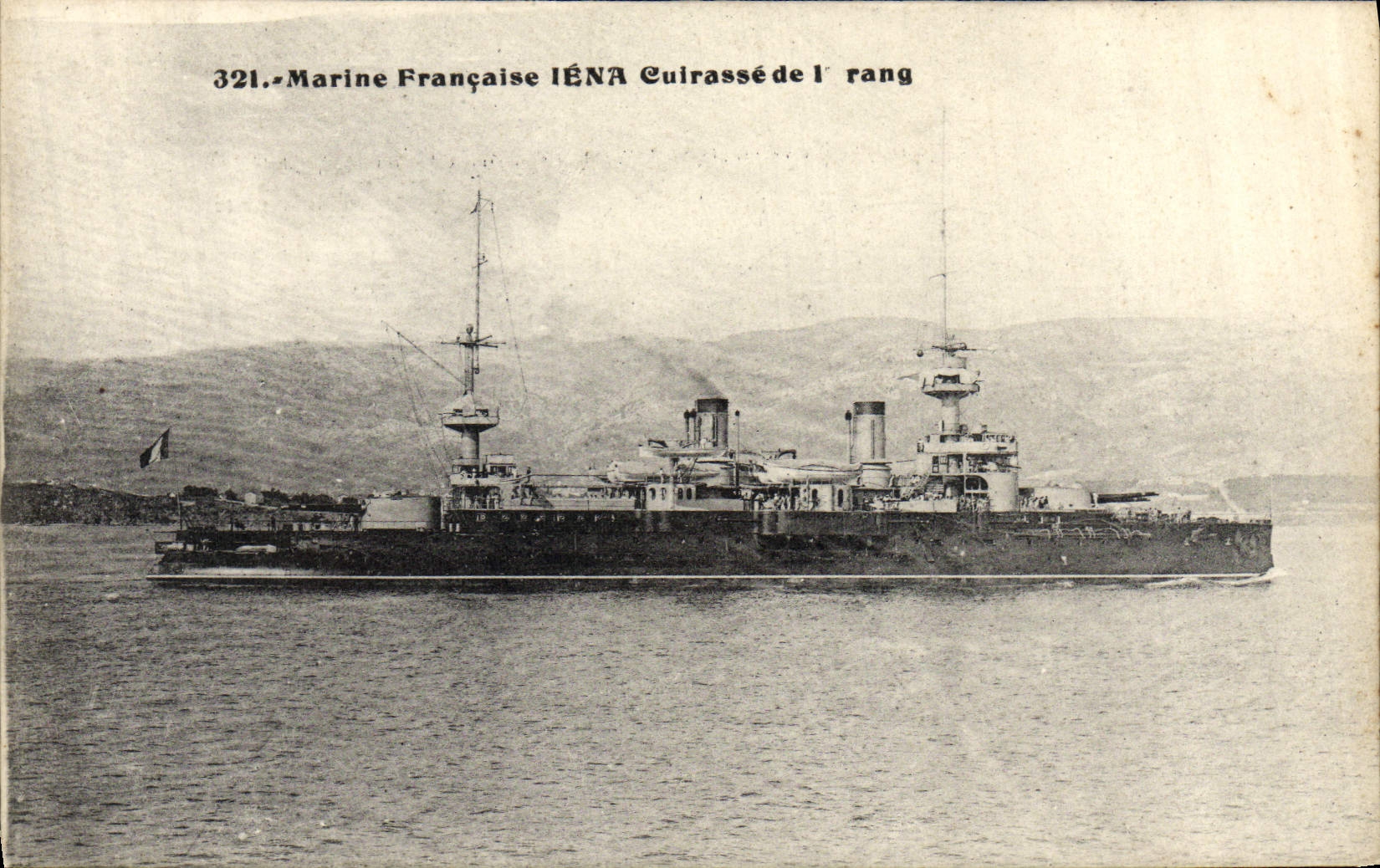 CPA Bateau Guerre Iena Cuirasse de 1er rang