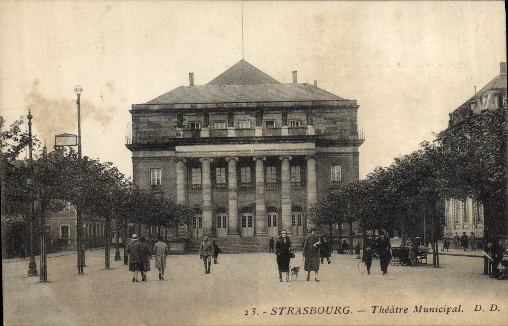 CPA Le theatre municipal Strasbourg 